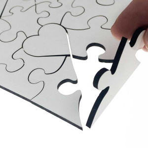 Puzzle sublimare MDF inimă (16*16,5 cm) 23 elemente. Photo 3